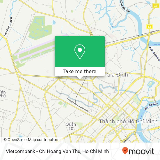 Vietcombank - CN Hoang Van Thu map