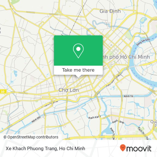 Xe Khach Phuong Trang map