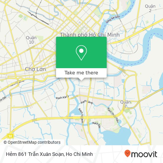 Hẻm 861 Trần Xuân Soạn map