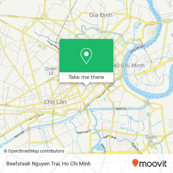 Beefsteak Nguyen Trai map