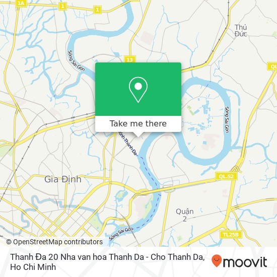 Thanh Đa 20 Nha van hoa Thanh Da - Cho Thanh Da map