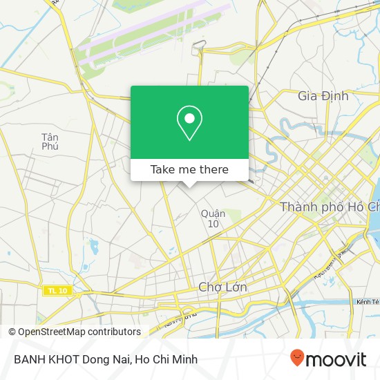 BANH KHOT Dong Nai map