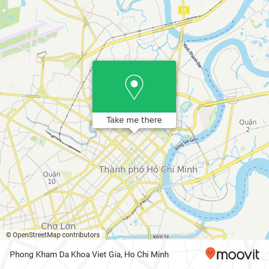 Phong Kham Da Khoa Viet Gia map