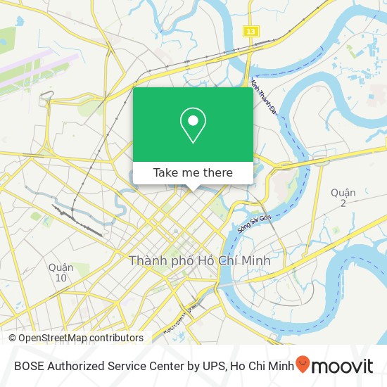 BOSE Authorized Service Center by UPS map