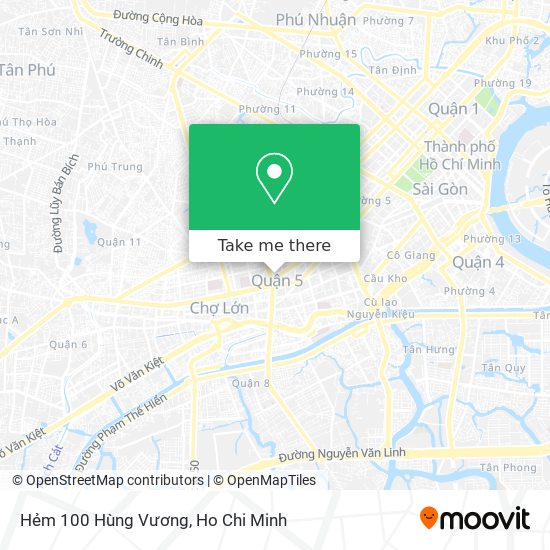 Hẻm 100 Hùng Vương map