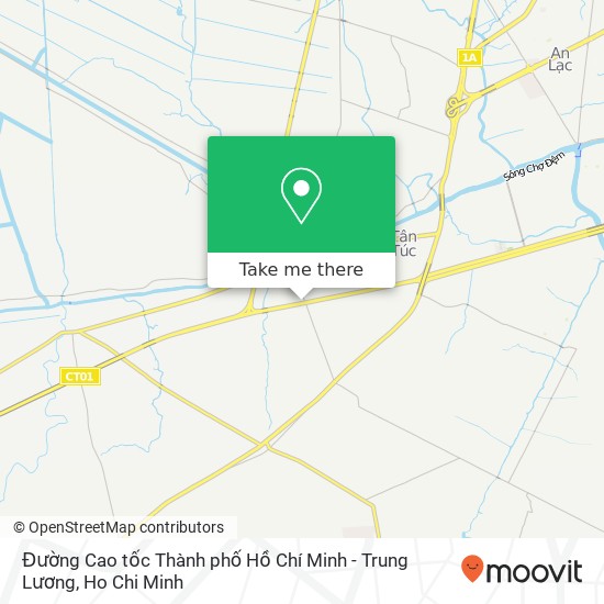 Đường Cao tốc Thành phố Hồ Chí Minh - Trung Lương map