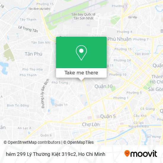 hẻm 299 Lý Thường Kiệt 319c2 map