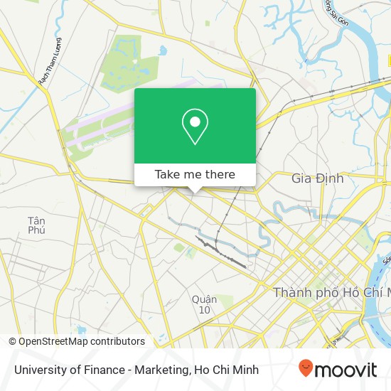 University of Finance - Marketing map