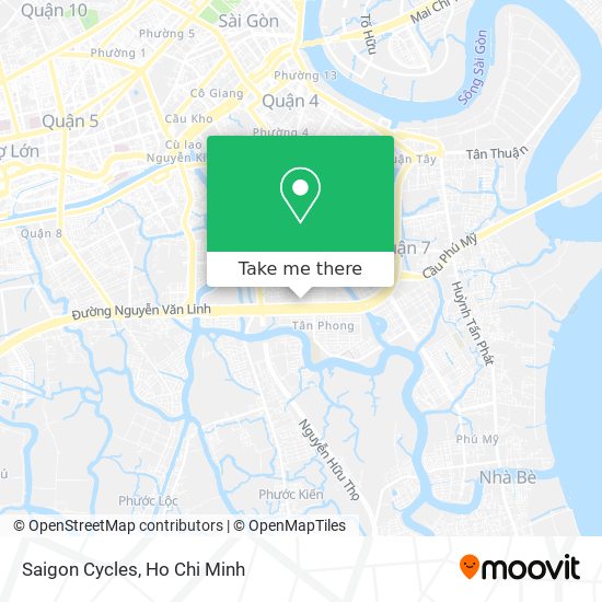 Saigon Cycles map