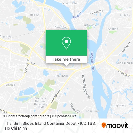 Thái Bình Shoes Inland Container Depot - ICD TBS map