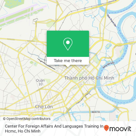 Center For Foreign Affairs And Languages Training In Hcmc map