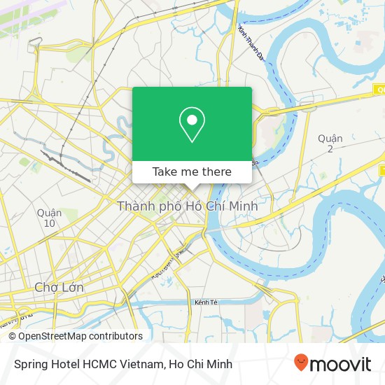 Spring Hotel HCMC Vietnam map
