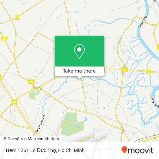 Hẻm 1261 Lê Đức Thọ map