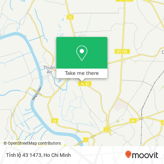 Tỉnh lộ 43 1473 map