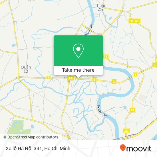 Xa lộ Hà Nội 331 map