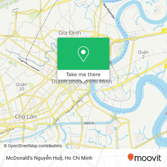 McDonald's Nguyễn Huệ map