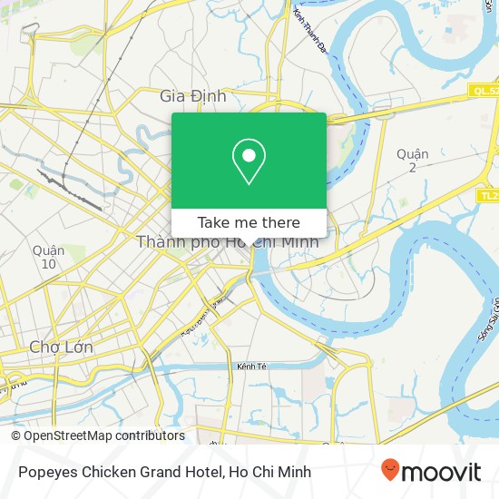 Popeyes Chicken Grand Hotel map