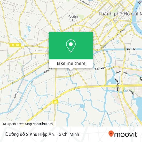 Đường số 2 Khu Hiệp Ân map