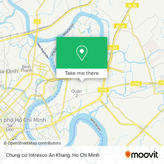 Chung cư Intresco An Khang map