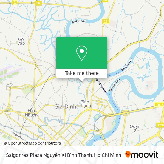 Saigonres Plaza Nguyễn Xí Bình Thạnh map