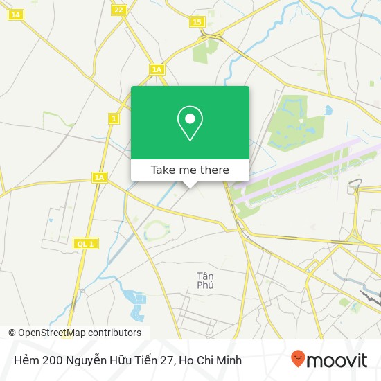 Hẻm 200 Nguyễn Hữu Tiến 27 map