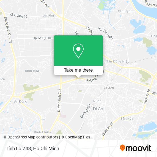 Tỉnh Lộ 743 map