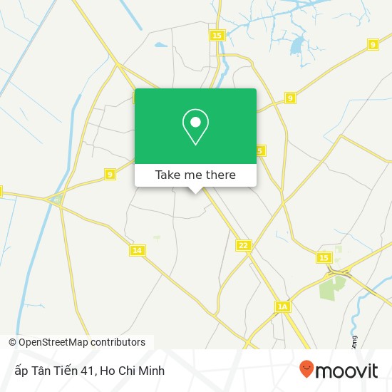 ấp Tân Tiến 41 map