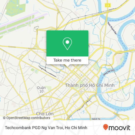 Techcombank PGD Ng Van Troi map