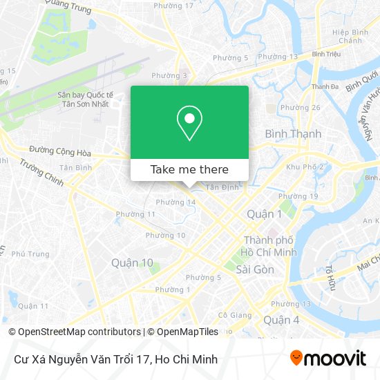 Cư Xá Nguyễn Văn Trổi 17 map
