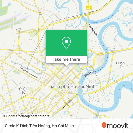 Circle K Đinh Tiên Hoàng map