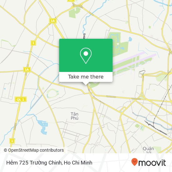 Hẻm 725 Trường Chinh map