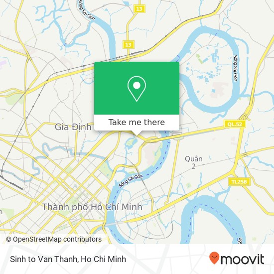 Sinh to Van Thanh map