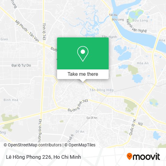Lê Hồng Phong 226 map