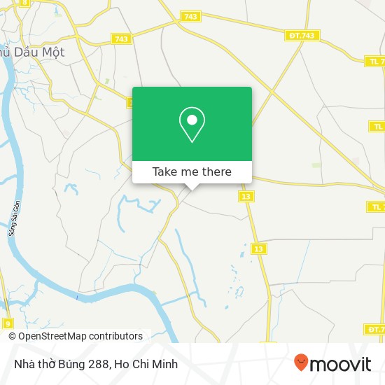 Nhà thờ Búng 288 map