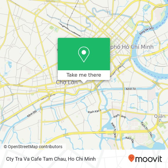 Cty Tra Va Cafe Tam Chau map