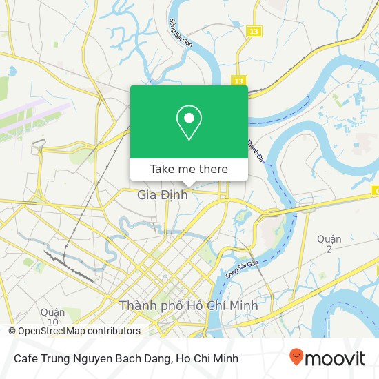 Cafe Trung Nguyen Bach Dang map