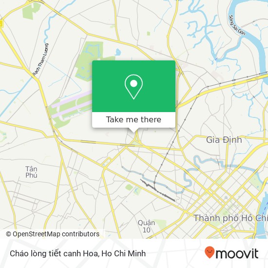 Cháo lòng tiết canh Hoa map