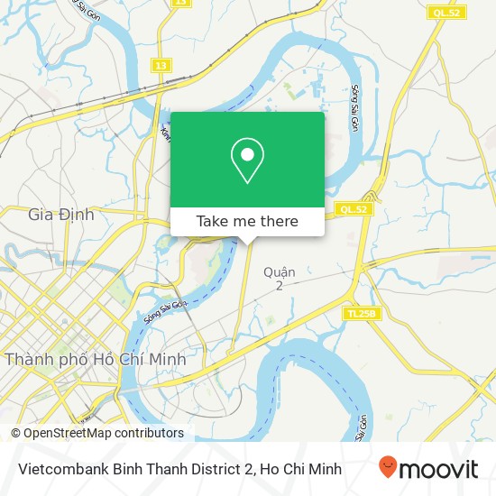 Vietcombank Binh Thanh District 2 map