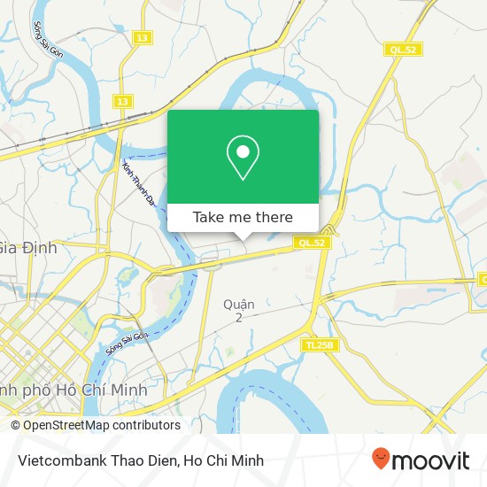 Vietcombank Thao Dien map