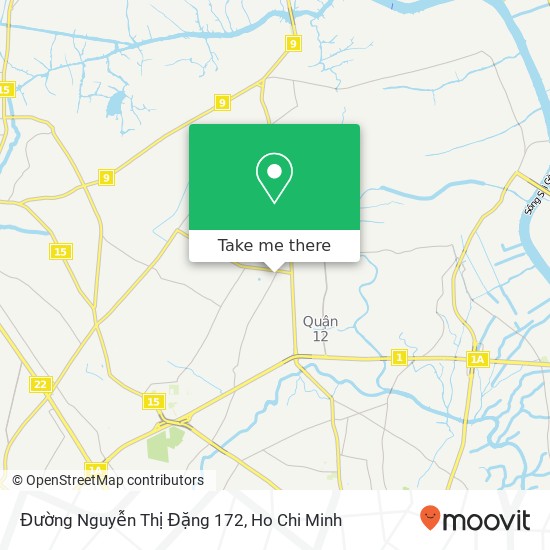 Đường Nguyễn Thị Đặng 172 map