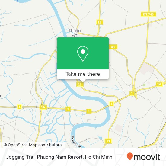 Jogging Trail Phuong Nam Resort map