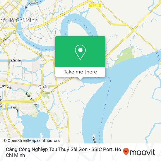 Cảng Công Nghiệp Tàu Thuỷ Sài Gòn - SSIC Port map