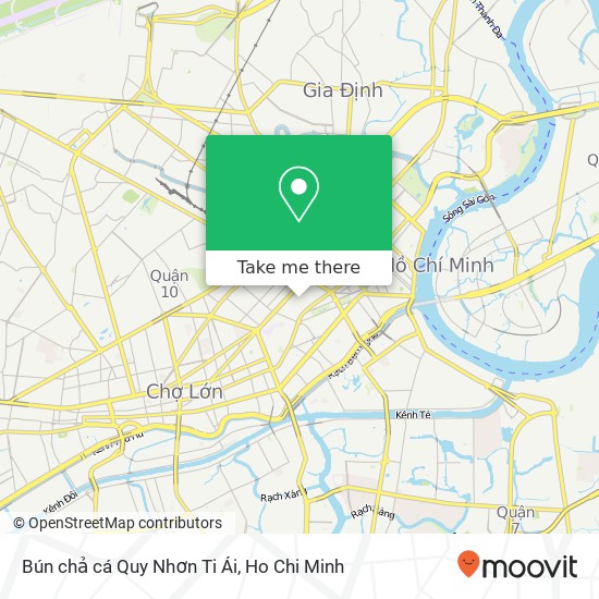 Bún chả cá Quy Nhơn Ti Ái map