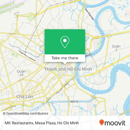 MK Restaurants, Mesa Plaza map