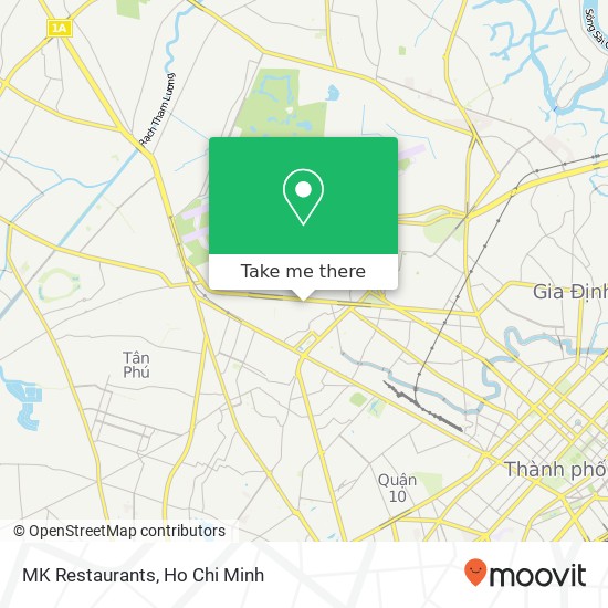 MK Restaurants map