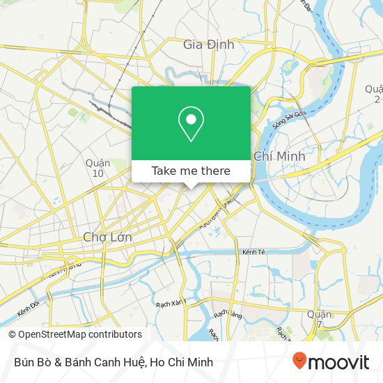 Bún Bò & Bánh Canh Huệ map