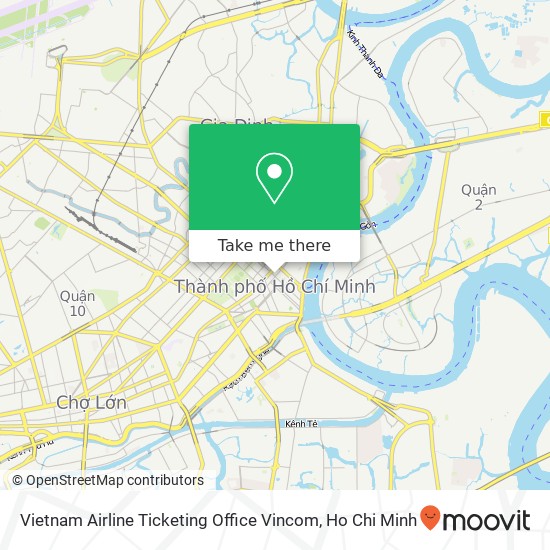 Vietnam Airline Ticketing Office Vincom map