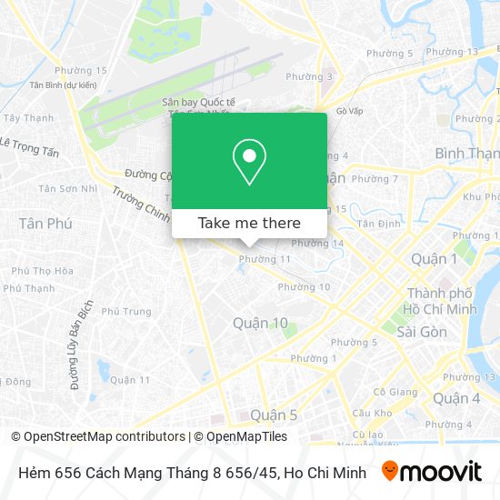 Hẻm 656 Cách Mạng Tháng 8 656 / 45 map