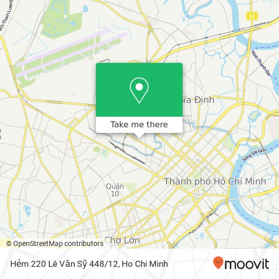 Hẻm 220 Lê Văn Sỹ 448/12 map