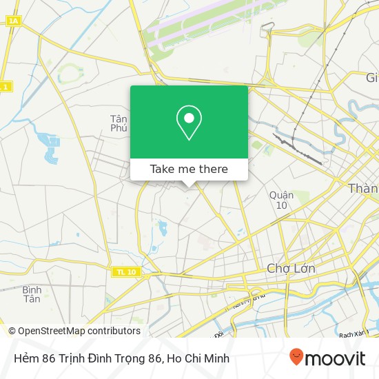 Hẻm 86 Trịnh Đình Trọng 86 map